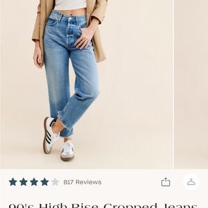 Agolde 90’s High-Rise Cropped Jeans